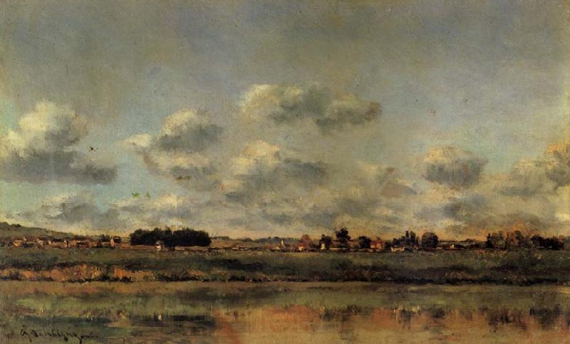 Charles Francois Daubigny The Banks of the Oise Germany oil painting art